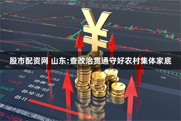 股市配资网 山东:查改治贯通守好农村集体家底