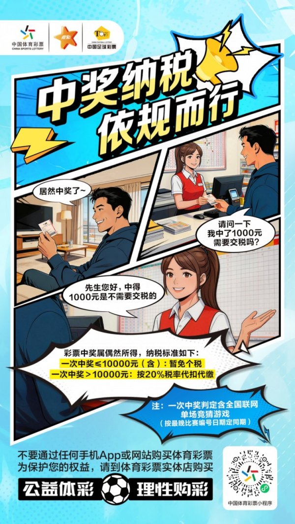 安全配资网 竞猜科普之六：中奖纳税，依规而行